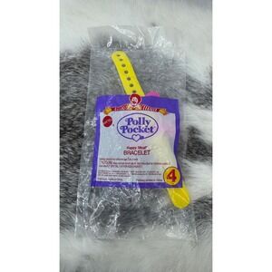 New 90s Mcdonalds‎ Polly Pocket Bracelet happy meal toy 4 bow seesaw bluebird